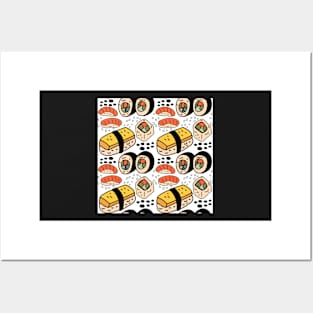 kawaii sushi Posters and Art